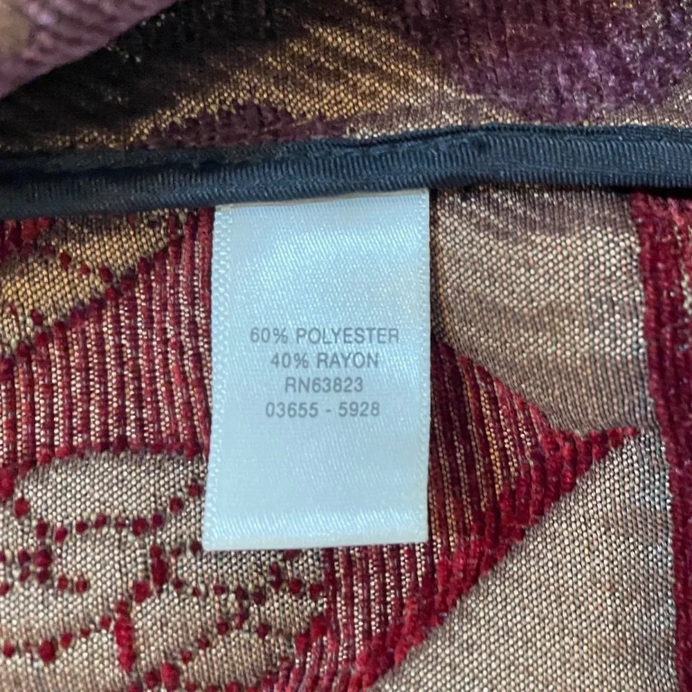 CJ Banks Women's Tapestry Patchwork Zip Up Jacket Size X/14W Boho Western‎